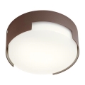 Redo 90004 - LED-ulkokattovalaisin SKOR LED/12W/230V halkaisija 15 cm IP54 ruskea