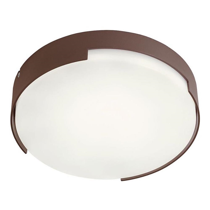 Redo 90006 - LED-ulkokattovalaisin SKOR LED/16W/230V halkaisija 25 cm IP54 ruskea