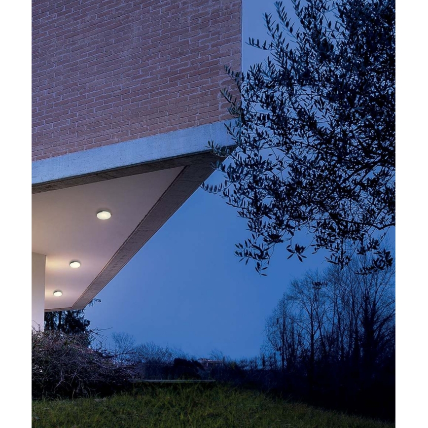 Redo 90006 - LED-ulkokattovalaisin SKOR LED/16W/230V halkaisija 25 cm IP54 ruskea