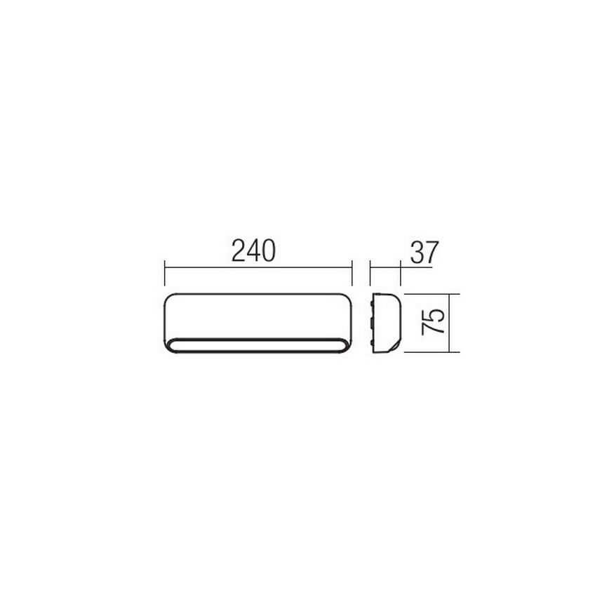 Redo 90072 - LED-ulkoseinävalaisin SAPO 1xLED/5W/230V IP65