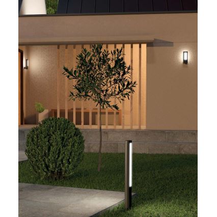 Redo 90125 - LED-ulkovalaisin DOLMEN LED/12,44W/230V IP54 antrasiitti