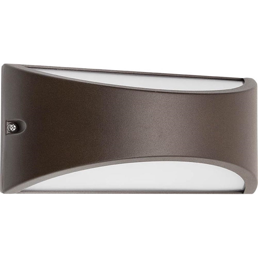 Redo 90192 - LED-ulkoseinävalaisin SCUDO LED/10W/230V 3000K IP54 ruskea