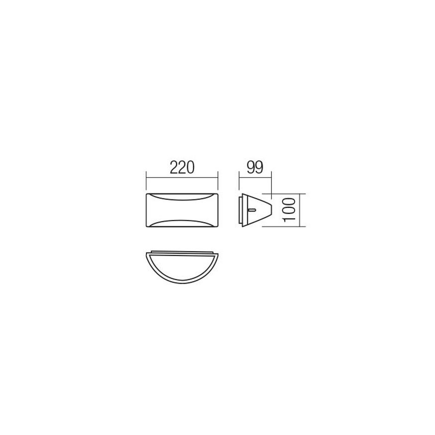 Redo 90192 - LED-ulkoseinävalaisin SCUDO LED/10W/230V 3000K IP54 ruskea