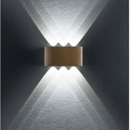 Redo 90226 - LED Ulkoseinävalaisin FABO LED/6W/230V 3000K IP54 harmaa