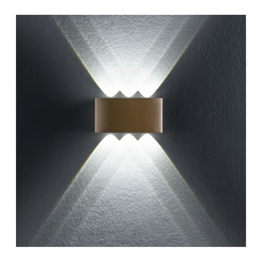 Redo 90226 - LED Ulkoseinävalaisin FABO LED/6W/230V 3000K IP54 harmaa