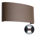 Redo 90227 - LED Ulkoseinävalaisin FABO LED/6W/230V 3000K IP54 ruskea
