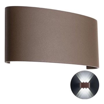 Redo 90227 - LED Ulkoseinävalaisin FABO LED/6W/230V 3000K IP54 ruskea