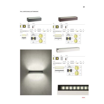 Redo 90261 - LED-ulkoseinävalaisin AROOS LED/21W/230V 3000K IP65 ruskea