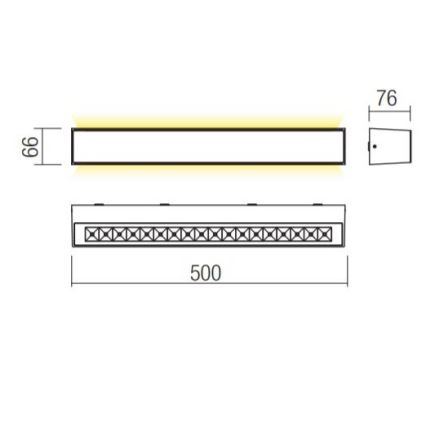 Redo 90261 - LED-ulkoseinävalaisin AROOS LED/21W/230V 3000K IP65 ruskea