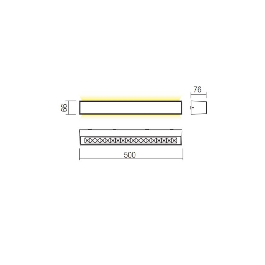 Redo 90261 - LED-ulkoseinävalaisin AROOS LED/21W/230V 3000K IP65 ruskea