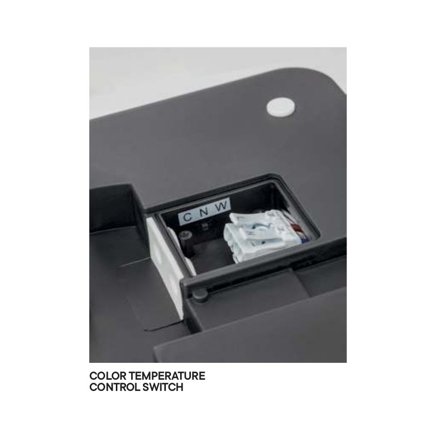 Redo 90290 - LED-ulkokattovalaisin anturilla ISOLA LED/24W/230V halkaisija 26 cm 3000/4000/6500K IP54 antrasiitti