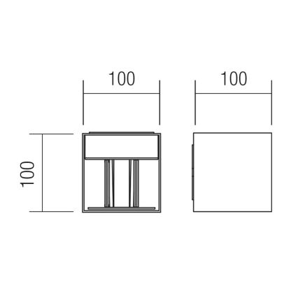 Redo 90291 - LED-ulkovalo WINK LED/10W/230V IP54