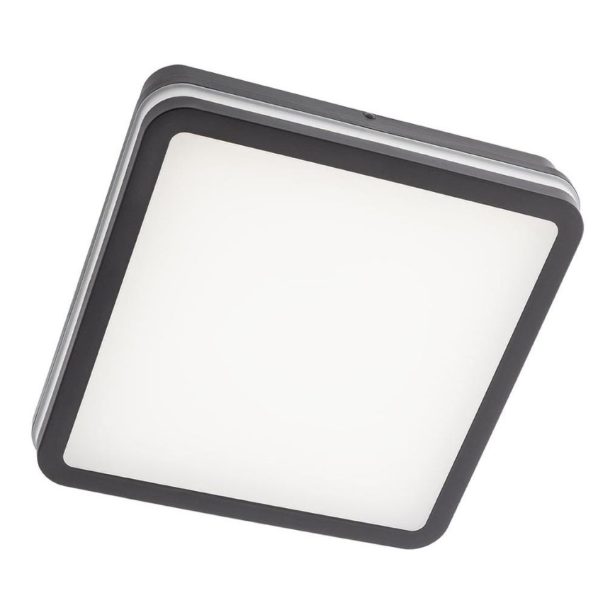Redo 90292 - LED-ulkokattovalaisin anturilla ISOLA LED/24W/230V 26x26 cm 3000/4000/6500K IP54 antrasiitti