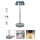Redo 90310 - Himmennettävä LED-kosketuspöytävalaisin ILUNA LED/2,5W/5V 2700-3000K 3000 mAh IP65 sininen