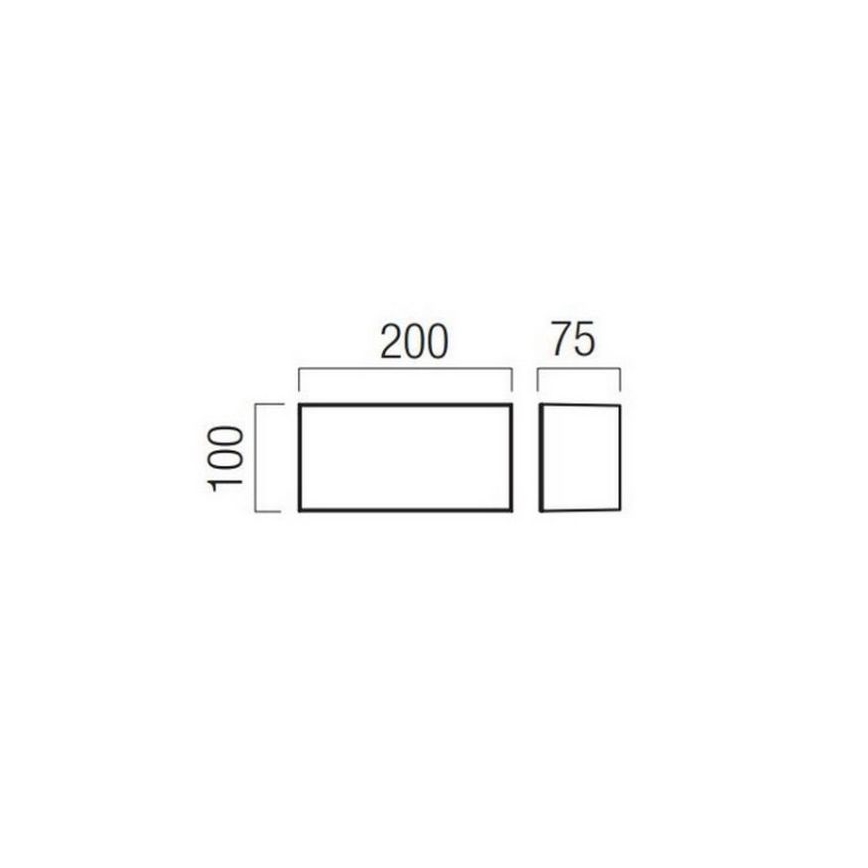Redo 90325 - LED Ulkoseinävalaisin KODIAK LED/8W/230V 4000K 20 cm IP65 valkoinen