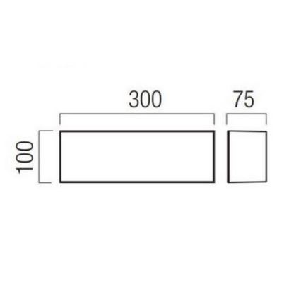 Redo 90328 - LED Ulkoseinävalaisin KODIAK LED/12W/230V IP65 valkoinen