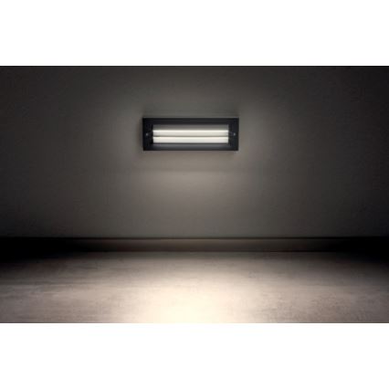 Redo 90330 - LED Ulkoseinävalaisin KRUP LED/6W/230V IP65 antrasiitti