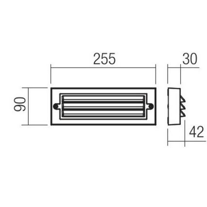 Redo 90330 - LED Ulkoseinävalaisin KRUP LED/6W/230V IP65 antrasiitti