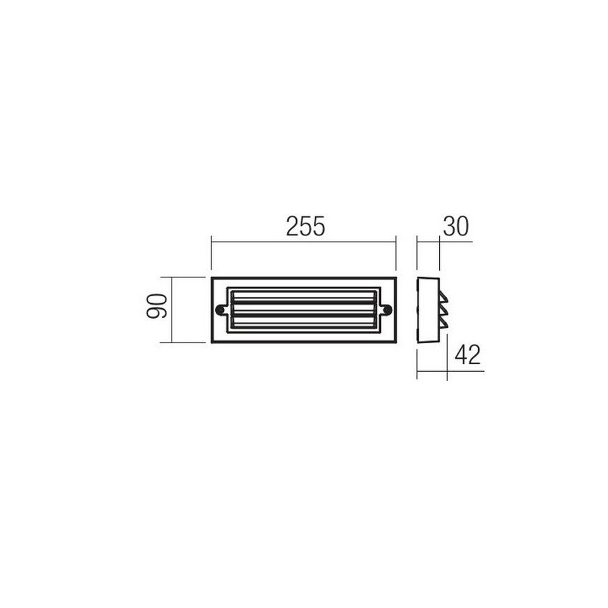 Redo 90330 - LED Ulkoseinävalaisin KRUP LED/6W/230V IP65 antrasiitti