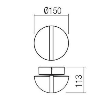 Redo 90364 - LED Ulkoseinävalaisin SIERRA LED/10,8W/230V IP54