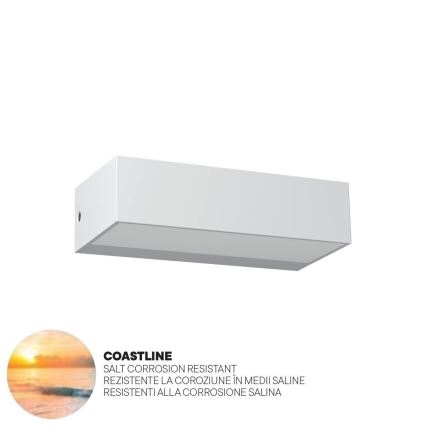 Redo 90372 - LED Ulkoseinävalaisin LAMPRIS LED/9,5W/230V IP65 valkoinen