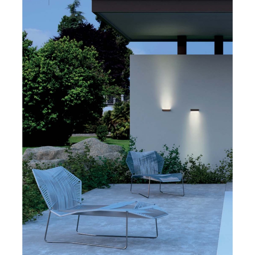 Redo 90395 - LED Ulkoseinävalaisin OMNIA LED/12W/230V 3000K IP54 ruskea