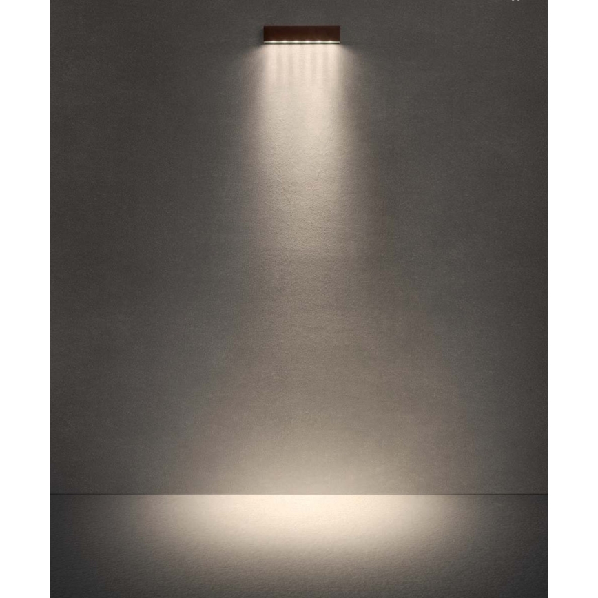 Redo 90395 - LED Ulkoseinävalaisin OMNIA LED/12W/230V 3000K IP54 ruskea