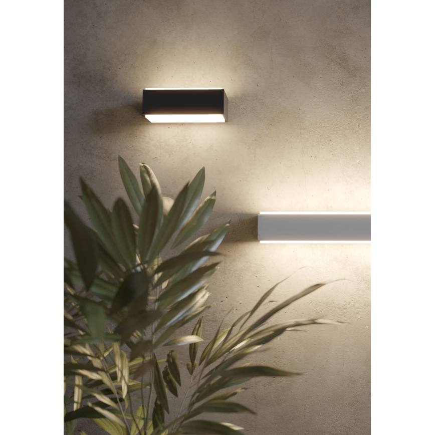 Redo 90402 - LED-ulkoseinävalaisin DASH LED/9W/230V 4000K IP65 antrasiitti