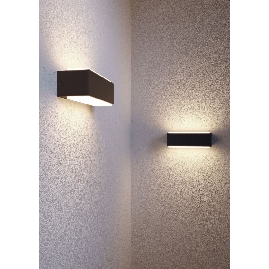 Redo 90402 - LED-ulkoseinävalaisin DASH LED/9W/230V 4000K IP65 antrasiitti