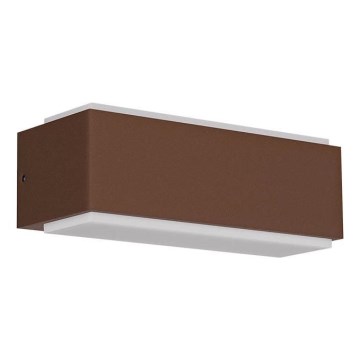 Redo 90404 - LED-ulkoseinävalaisin DASH LED/9W/230V 4000K IP65 ruskea