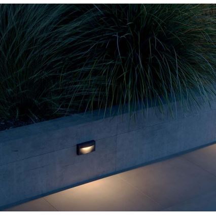Redo 90426 - LED-ulkoseinävalaisin POLIFEMO LED/8W/230V IP65 antrasiitti
