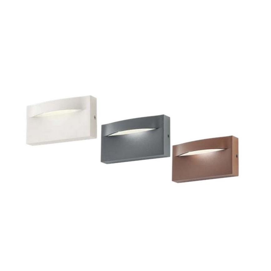 Redo 90426 - LED-ulkoseinävalaisin POLIFEMO LED/8W/230V IP65 antrasiitti