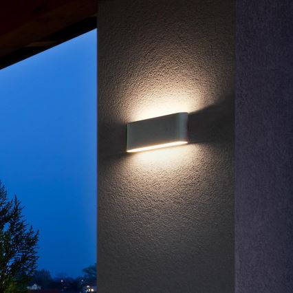 Redo 90452 - LED ulkoseinävalaisin KLIPPE LED/24W/230V 3000K IP54 antrasiitti
