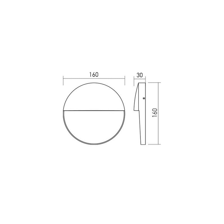 Redo 90476 - LED-ulkoseinävalaisin LANDER LED/6W/230V IP54 valkoinen