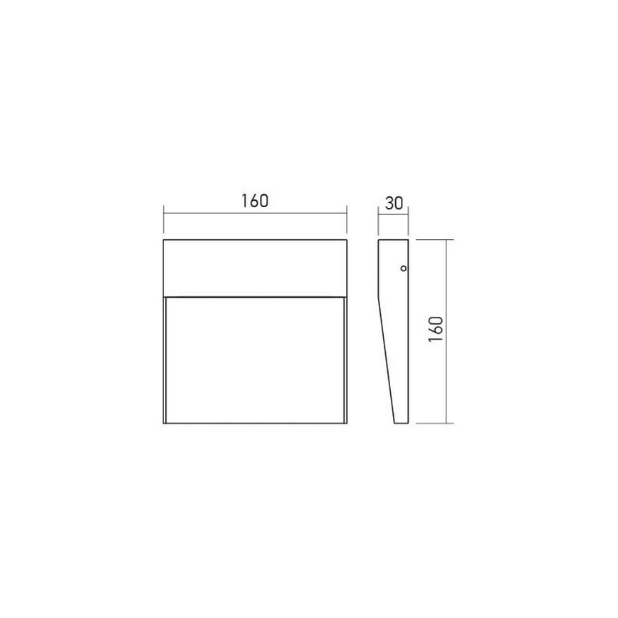 Redo 90478 - LED-ulkoseinävalaisin LANDER LED/6W/230V IP54 valkoinen