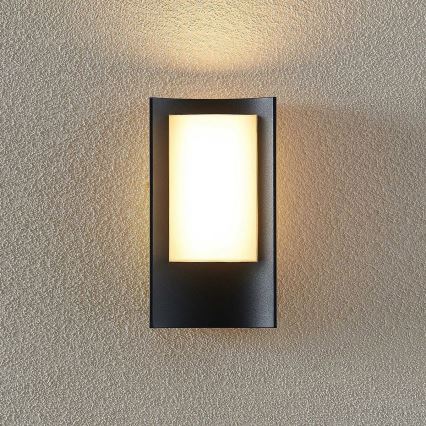 Redo 90483 - LED-ulkoseinävalaisin WARP LED/8W/230V 3000K IP44 antrasiitti