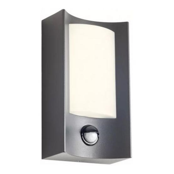 Redo 90486 - LED Ulkovalo anturilla WARP LED/8W/230V 3000K IP44 antrasiitti