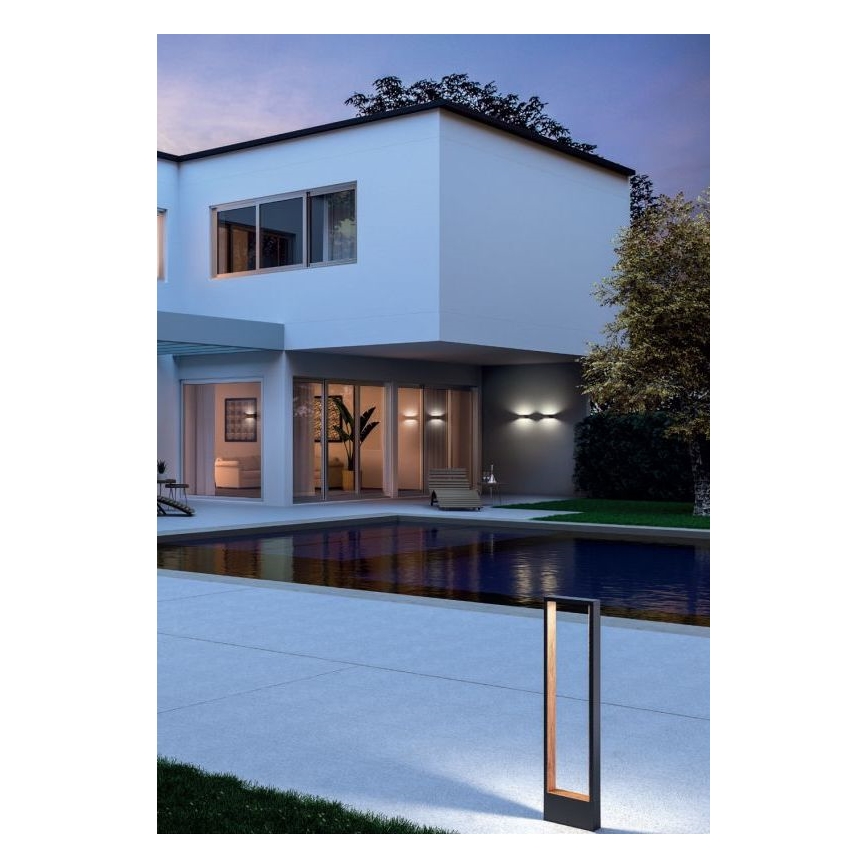 Redo 90508 - LED-ulkoseinävalaisin WALD LED/10W/230V IP65 antrasiitti
