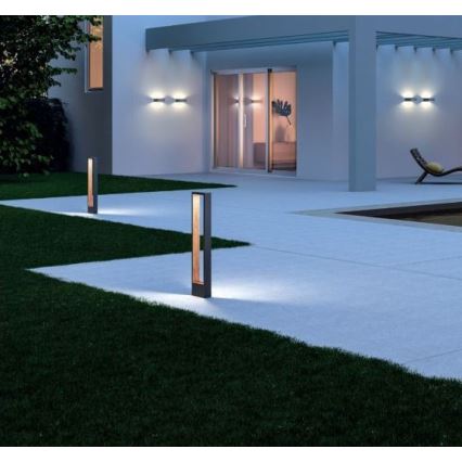 Redo 90509 - LED-ulkolamppu WALD LED/10W/230V IP65 antrasiitti