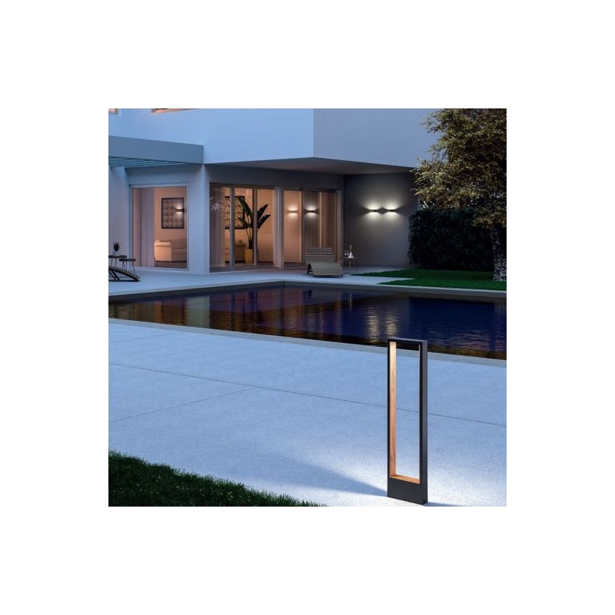 Redo 90509 - LED-ulkolamppu WALD LED/10W/230V IP65 antrasiitti