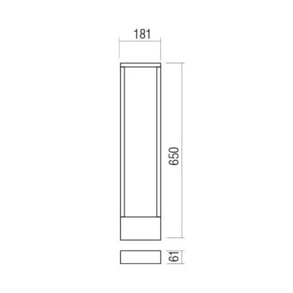 Redo 90509 - LED-ulkolamppu WALD LED/10W/230V IP65 antrasiitti