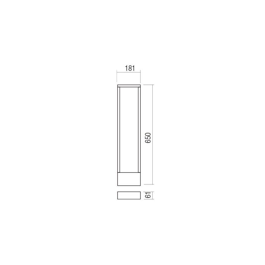 Redo 90509 - LED-ulkolamppu WALD LED/10W/230V IP65 antrasiitti