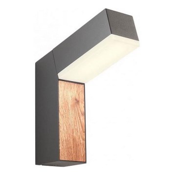 Redo 90510 - LED-ulkoseinävalaisin WOODY LED/10W/230V IP54 antrasiitti