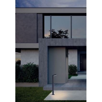 Redo 90512 - LED-ulkolamppu WOODY LED/10W/230V IP54 antrasiitti