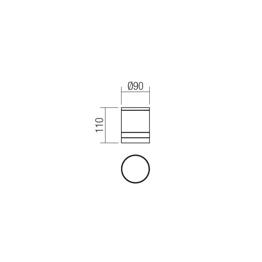 Redo 90519 - Ulkokattovalo CARGO 1xGU10/28W/230V IP54 antrasiitti