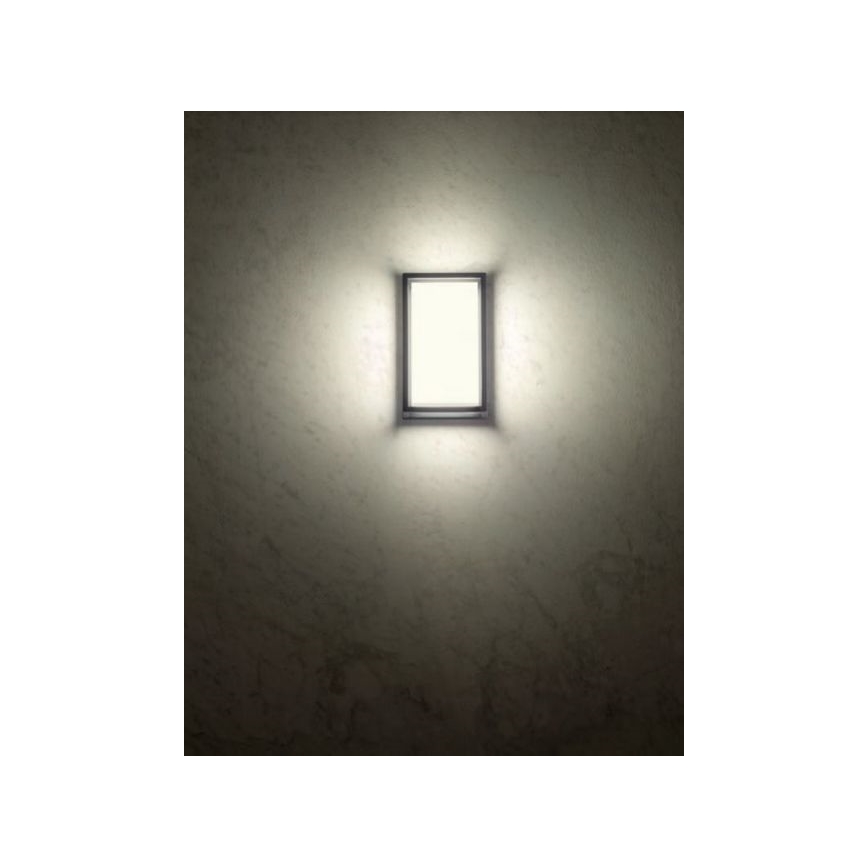 Redo 90533 - LED-ulkoseinävalaisin QUADRIS LED/12W/230V IP54 antrasiitti
