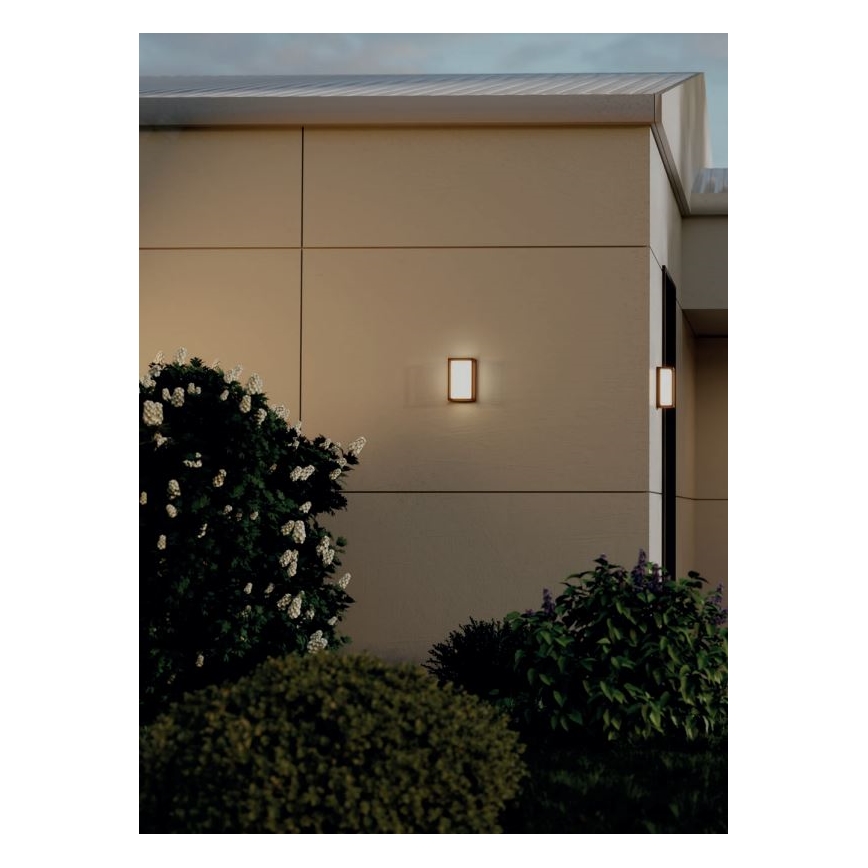 Redo 90534 - LED-ulkoseinävalaisin QUADRIS LED/12W/230V IP54 ruskea