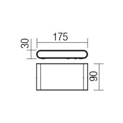 Redo 9054 - LED-ulkoseinävalaisin POCKET LED/6W/230V IP54