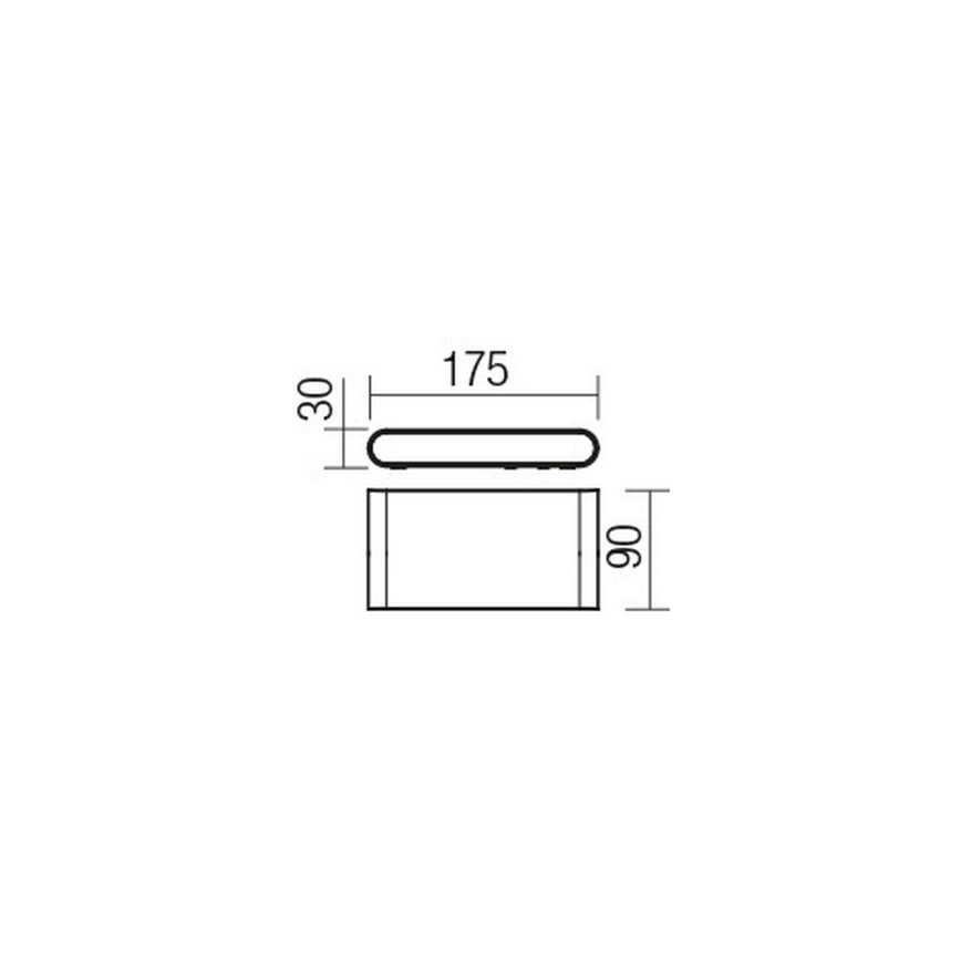 Redo 9054 - LED-ulkoseinävalaisin POCKET LED/6W/230V IP54