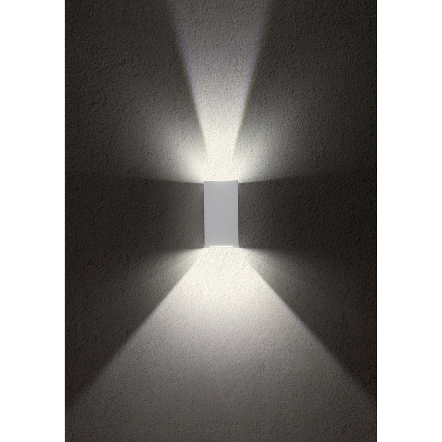 Redo 90552 - LED-ulkoseinävalaisin VARY 2xLED/10W/230V 3000K IP54 valkoinen